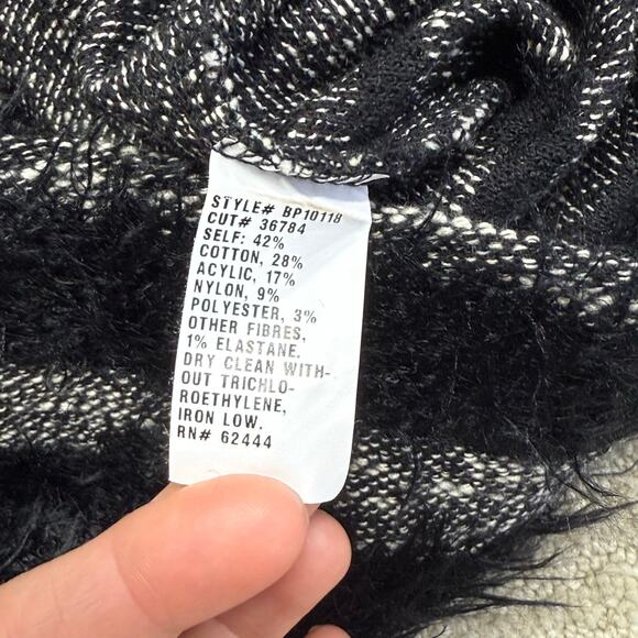 Vintage 1990s Nicole Miller Atelier Tweed Shag Short Sleeve Shift Dress Size 2 - Picture 9 of 9